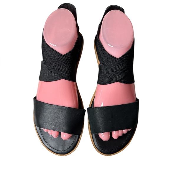 Sorel Shoes - Sorel Black Leather Women's Sandals